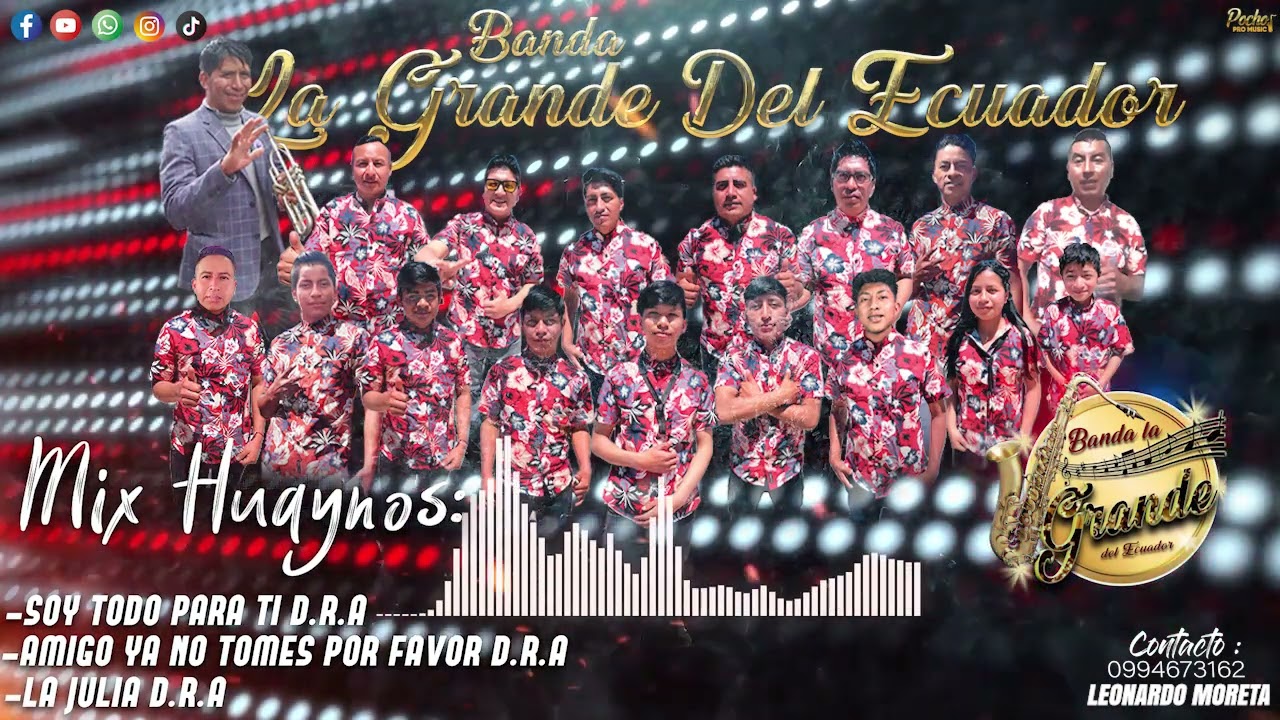 Soy Todo Para Ti, Amigo Ya No Tomes Por Favor, La Julia, Mix Huaynos - Banda La Grande Del Ecuador