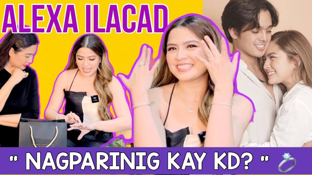 ALEXA ILACAD ipinakita ang DIAMOND RING ! 💍  #AlexaIlacad #KDLex  /  ChristineBabaosChannel