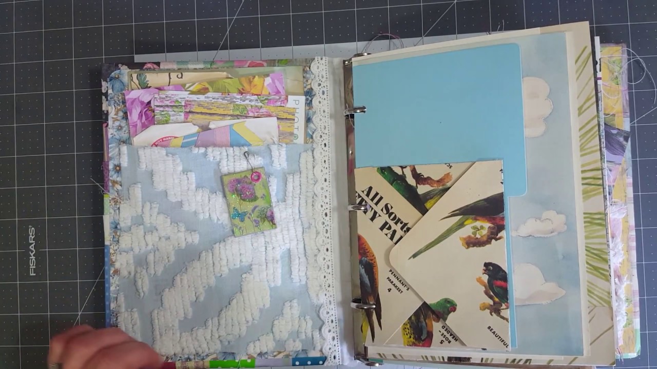 Floral 3 Ring Binder Junk Journal