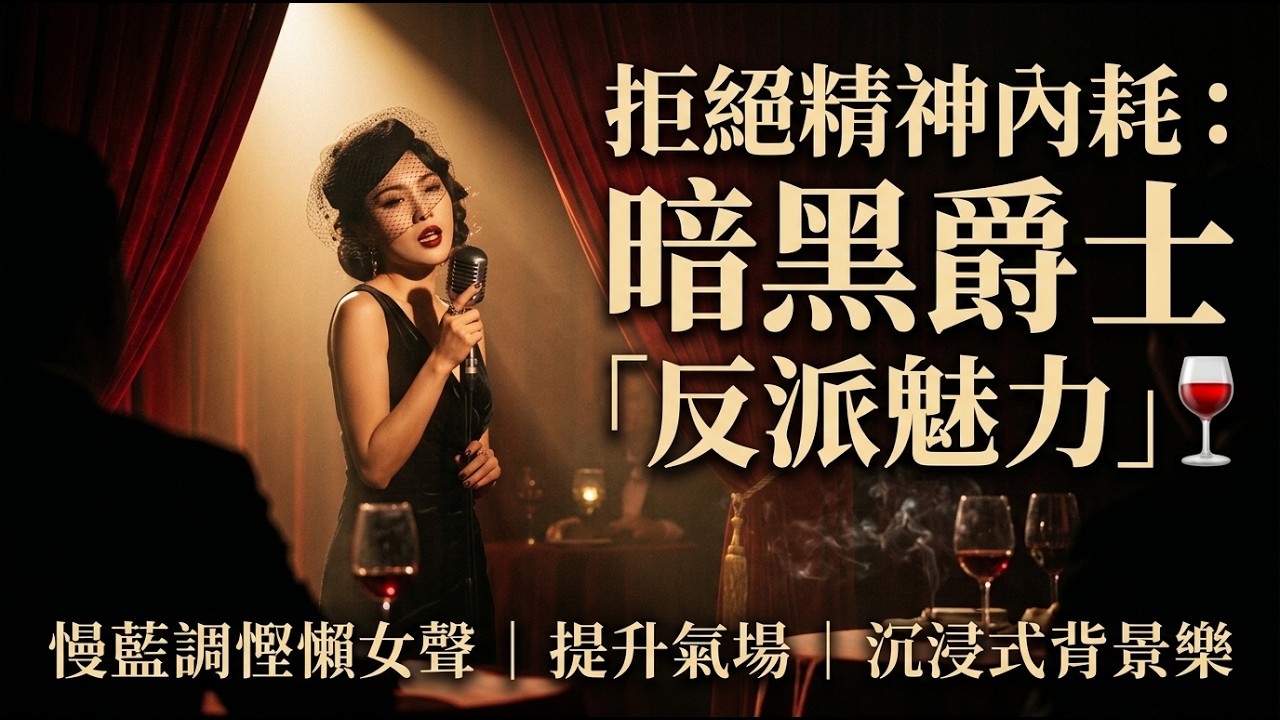 致老靈魂：成年人專屬的體面崩潰 🥀｜迷幻煙嗓與慢藍調的極致拉扯｜適合獨酌、卸下偽裝的微醺爵士
