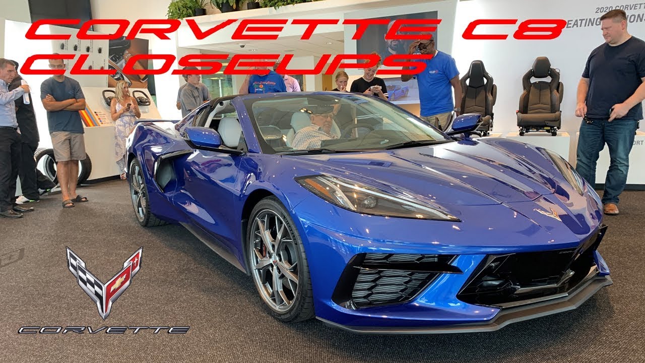 2020 C8 Corvette first look CLOSE UP Details.  FINALLY A MID-ENGINE CORVETTE SUPERCAR!!!