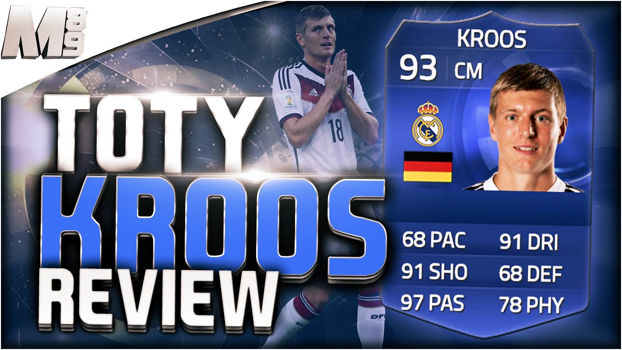 FIFA 15 UT - TOTY KROOS || FIFA 15 Ultimate Team 93 TOTY Player Review + In Game Stats