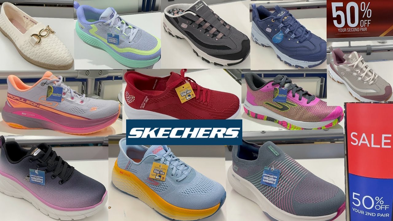 👟SKECHERS SHOES 50% OFF‼️NEW WOMEN SHOES SNEAKERS SLIPPERS & SANDALS FOR LESS | SHOP WITH ME 