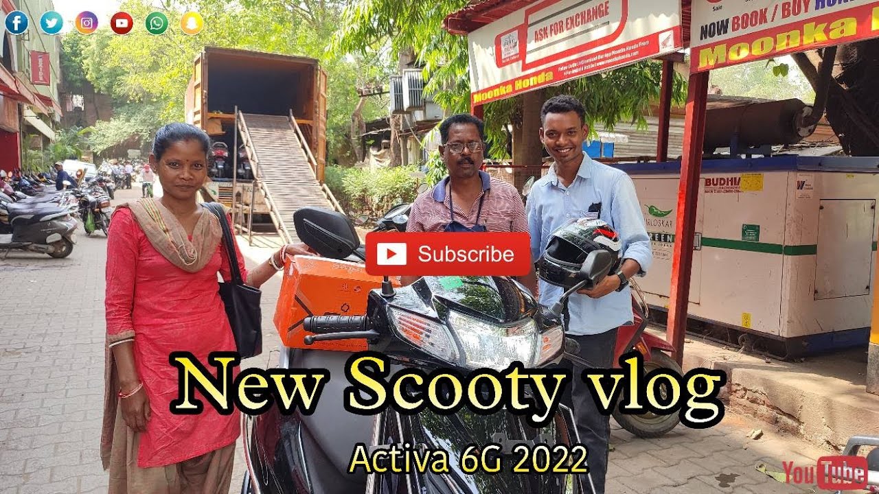 New Activa 6G Scooty vlog finally 🥳🥳 // 2022 // Oscar Salem