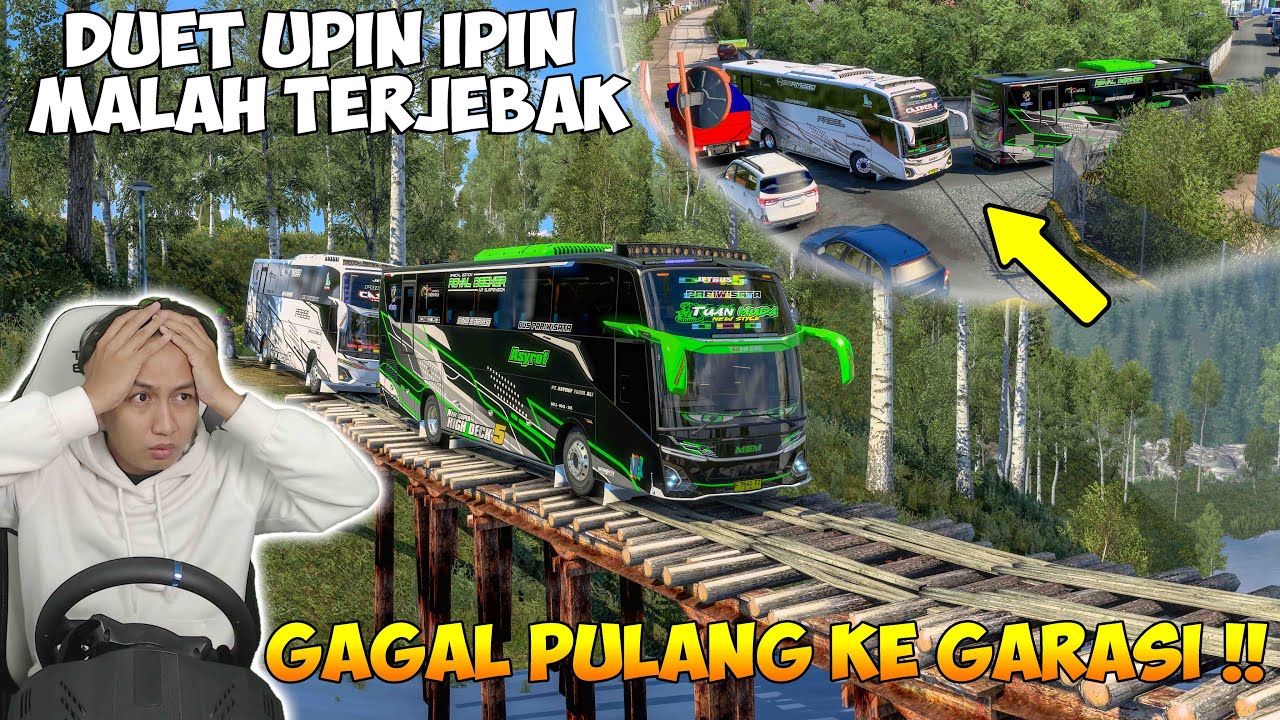 DUET UPIN IPIN TUAN MUDA DAN CASPER GAGAL PULANG KE GARASI !! TERJEBAK DAN MALAH MASUK BENGKEL