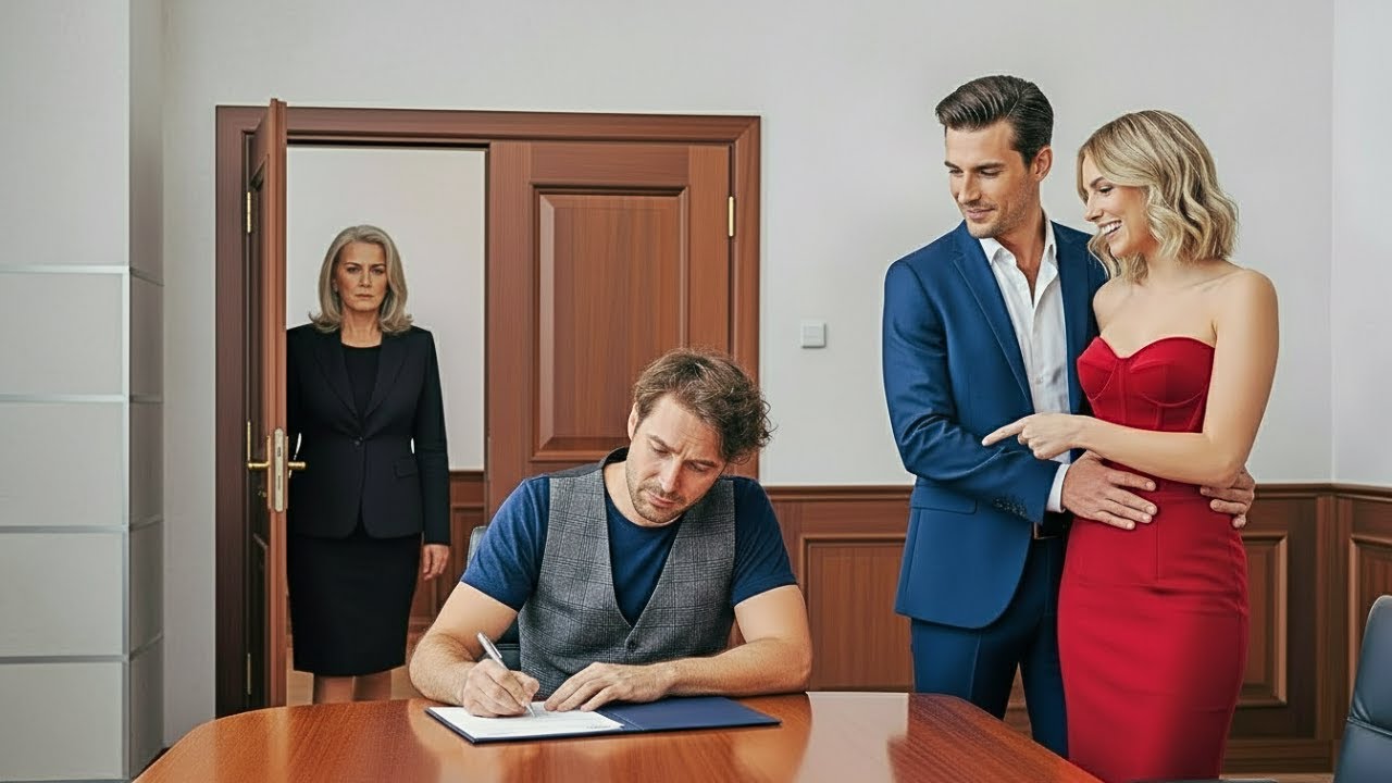 He Quietly Signed The Divorce Papers — No One Knew His Billionaire Mom Was Watching From The Back
