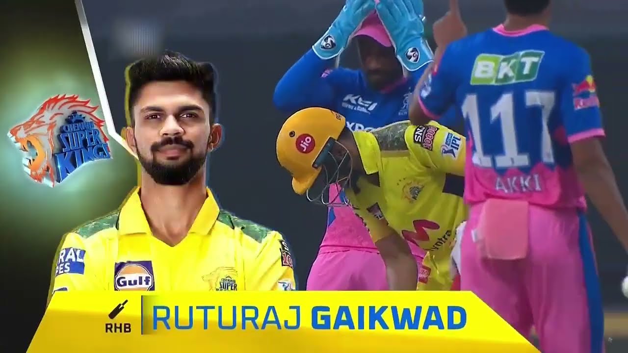 Rituraj Gaikwad 100 * ( 60) Vs RR | 9 Fours 5 Sixes  | Chennai Super Kings 