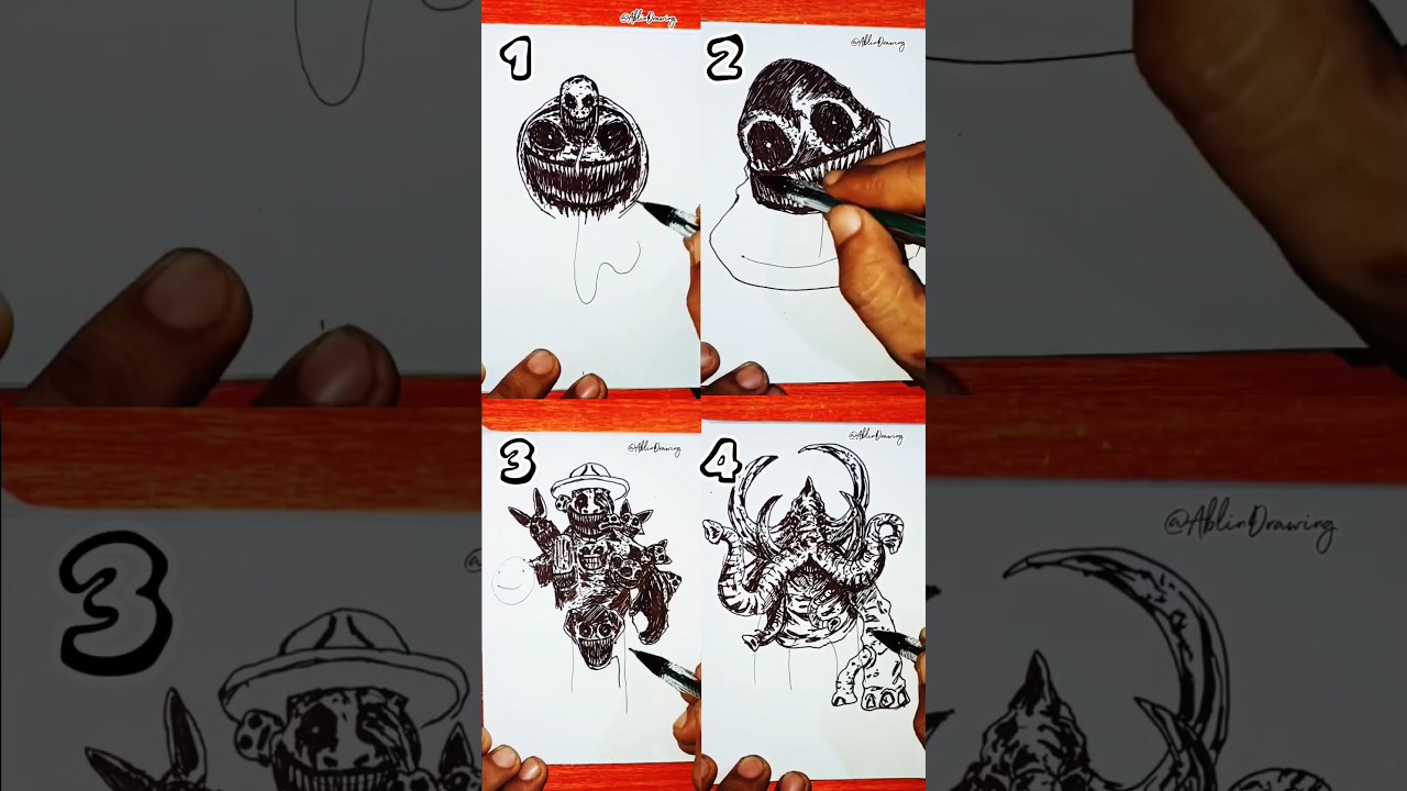 Zoonomaly monsters drawing compilation #6 #drawing #shorts #zoonomaly #monster