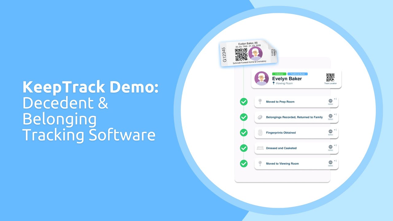 KeepTrack Demo: Decedent Tracking Software For Funeral Homes and Crematories