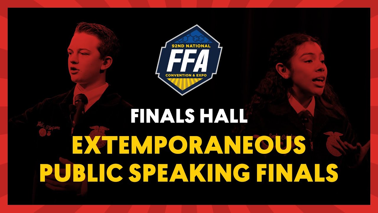 Extemporaneous Public Speaking Finals | 2019 National FFA Convention & Expo