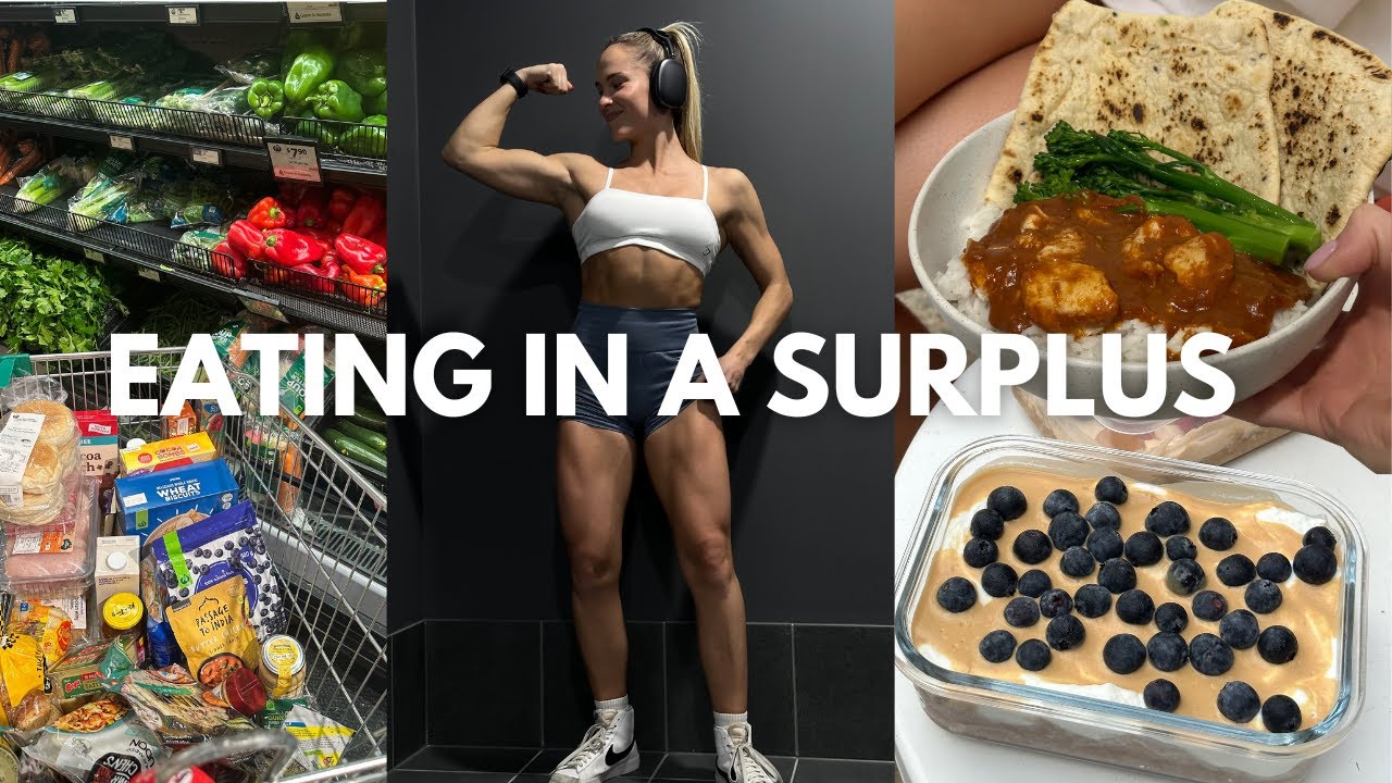 WHAT I EAT IN A DAY as a bikini competitor in off-season + grocery shopping