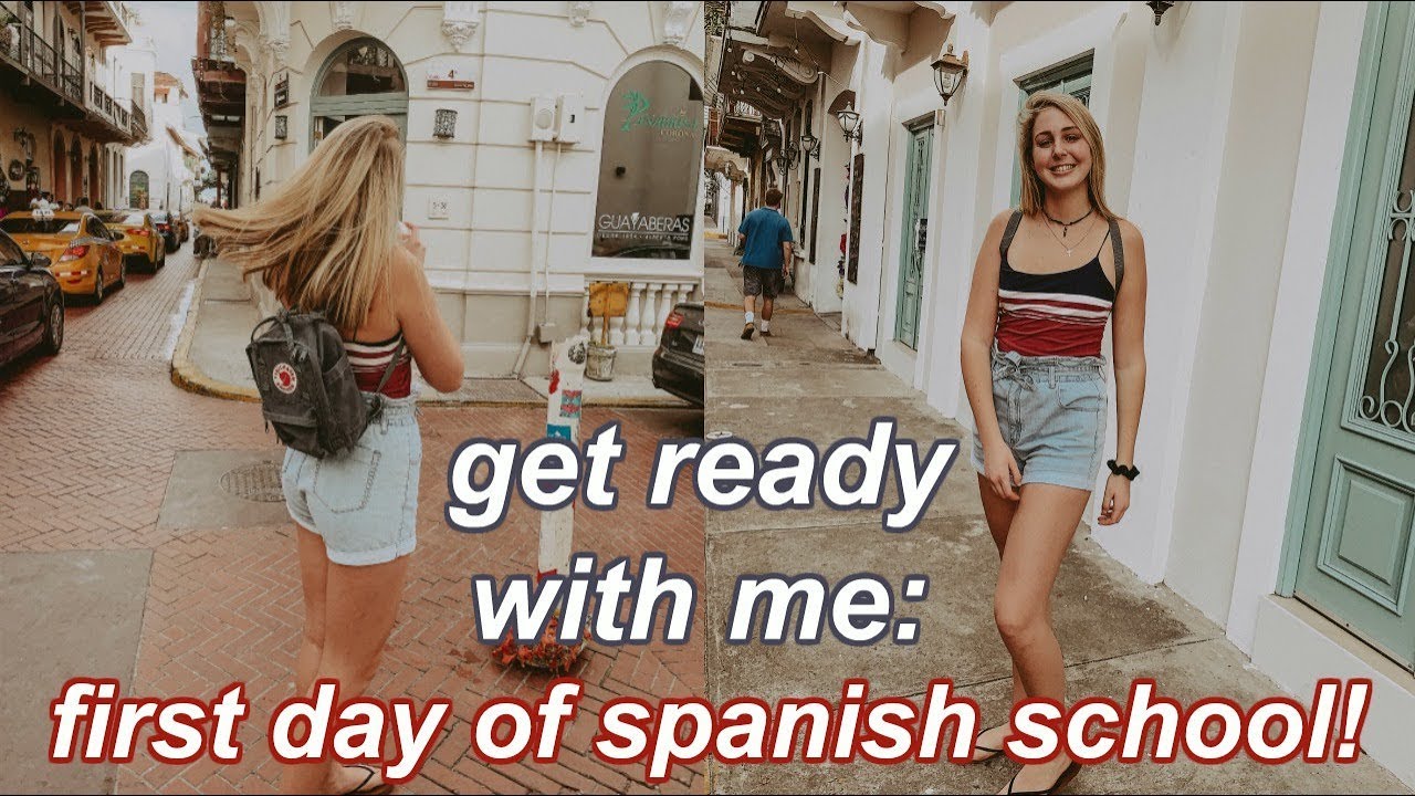 first day of SPANISH school GRWM