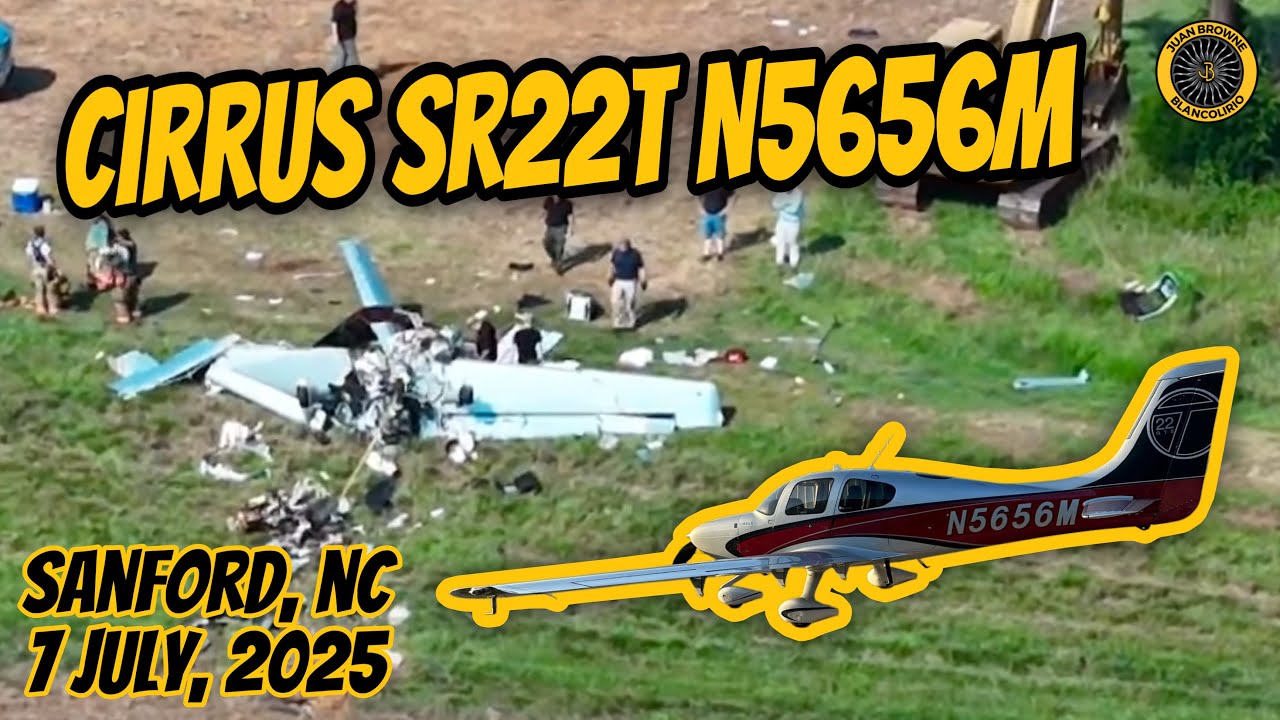 Cirrus SR22T G3 N5656M Fatal Crash 7 July North Carolina