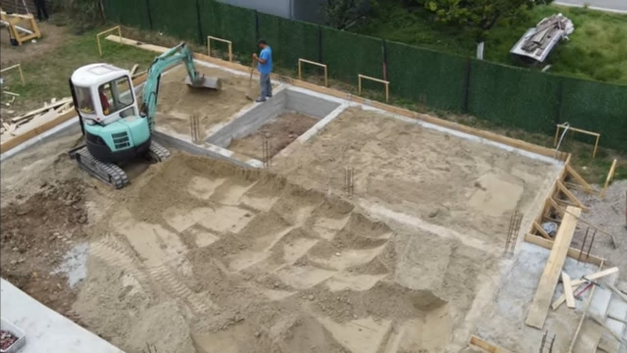 Nasipanje temeljnih supljina i priprema za betonazu donje ploce