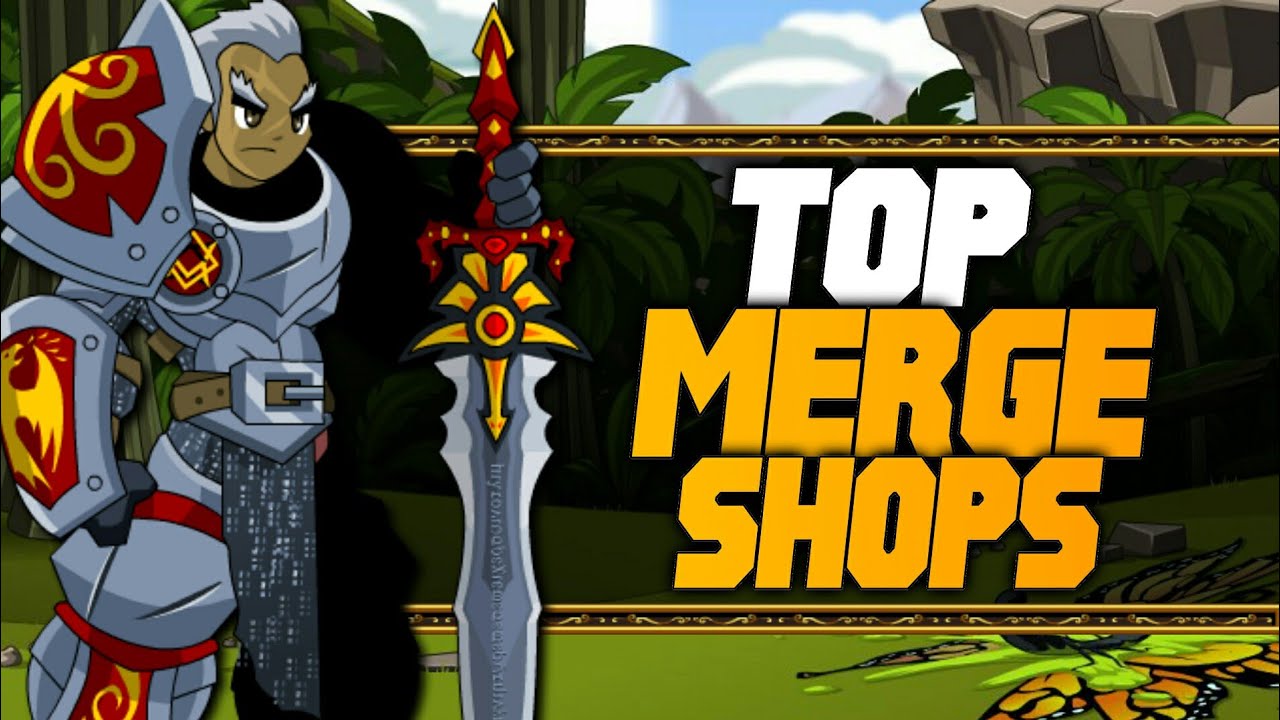 AQW Top Merge Shops for FREE PLAYERS 2019