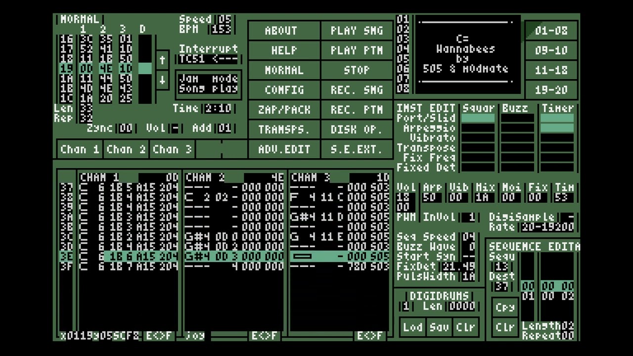 C= Wannabees by 505 & mOdmate (Atari ST maxYMiser music)