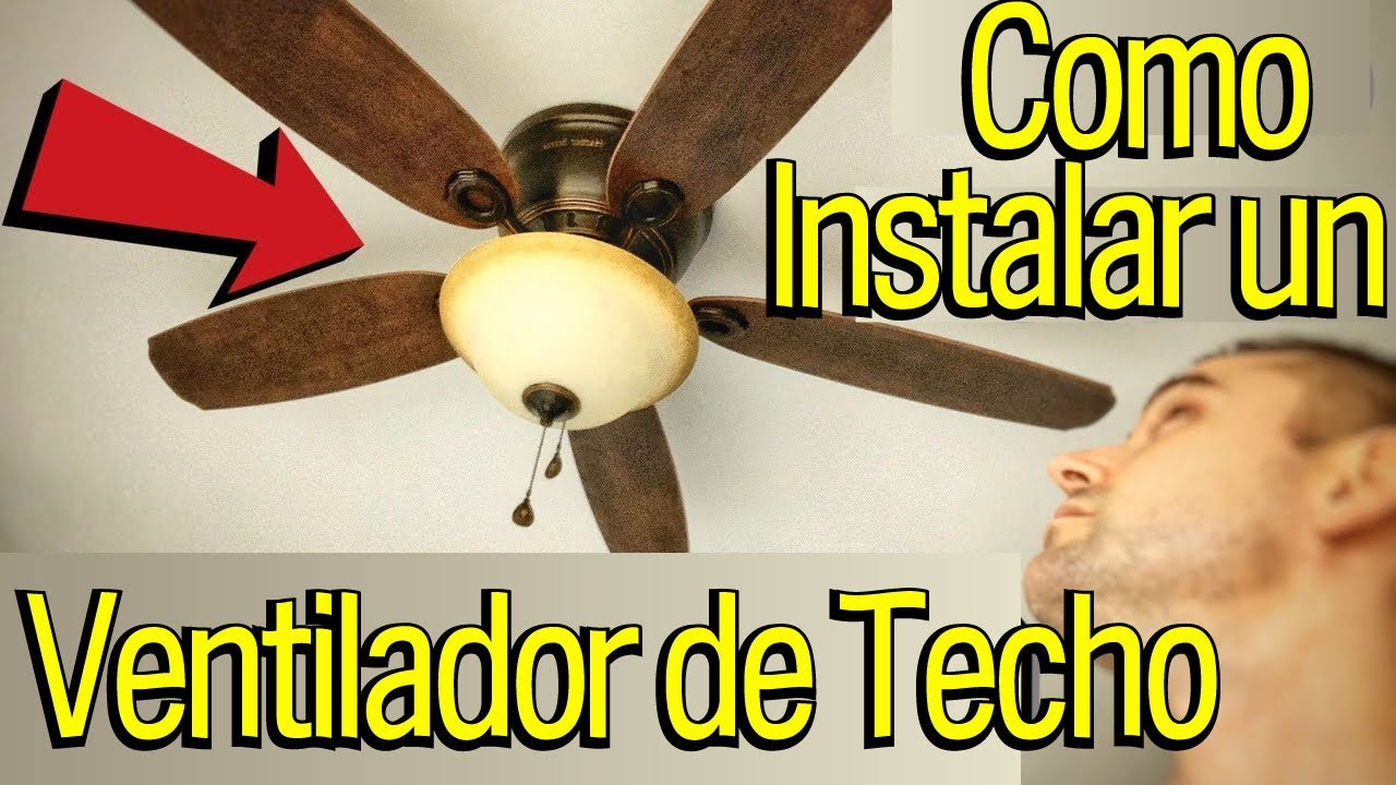 Cómo Instalar un Ventilador De Techo - Ventilador de Techo de Montaje Empotrado Harbor Breeze