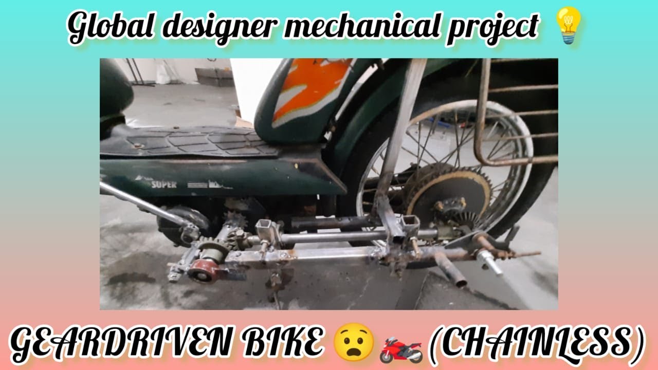 GEAR-DRIVEN BIKE (CHAINLESS)#mechanical #mechanicalprojects #viral #bevelgear #innovation #project