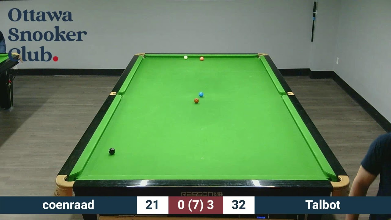 Ottawa Snooker Club - League Match harry coenraad vs Glenn Talbot