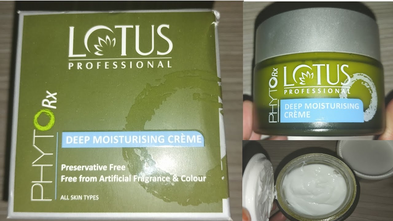 Lotus Professional Phytorx Deep Moisturising Cream | Lotus  Deep Moisturising cream benefits, uses