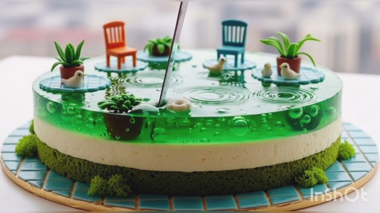 Miniature World Jelly Cake ASMR 🍰 | Most Satisfying Jelly Cut Ever