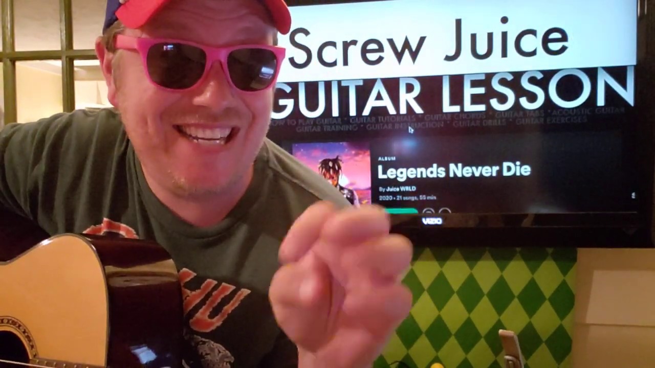 Screw Juice Juice WRLD // easy guitar tutorial beginner lesson tabs easy chords