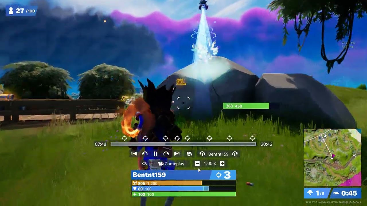 Fortnite Solo Victory Royale with NitroJerry Skin and Explosive Short Fuse Emote