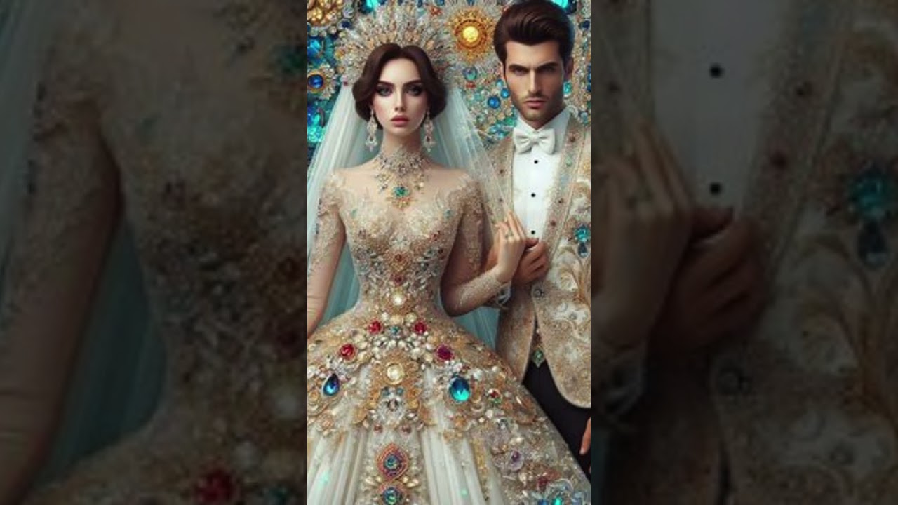 European traditional: wedding dresses, full of style and luxury #fashion #luxury #design #fyp #ai