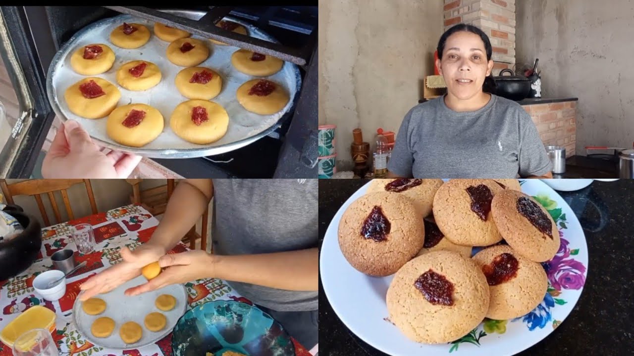 Fazendo broa pro café da tarde, fica pronta rapidinha. #receitas #comofazer #viralvideo 