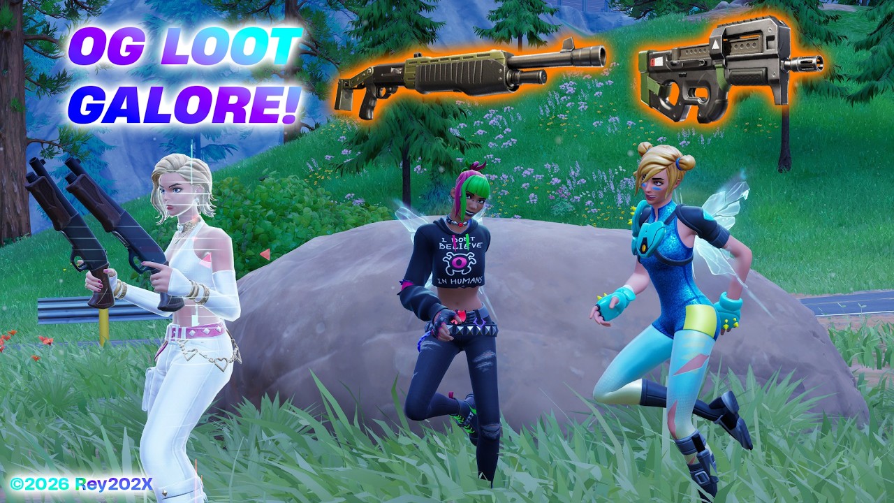 Moxie & Sunny Use OG Loot (Fortnite C7 S1)