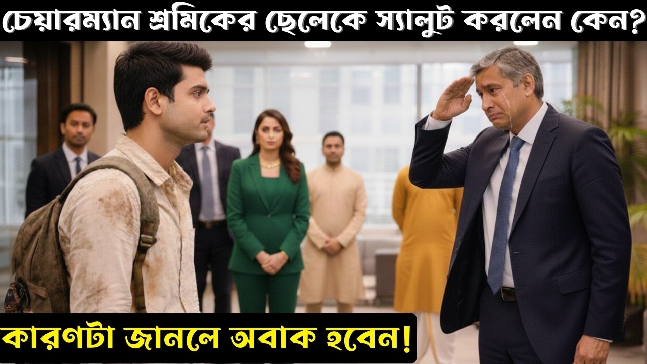 চেয়ারম্যান শ্রমিকের ছেলেকে স্যালুট করলেন কেনকারণটা জেনে অবাক সবাই!