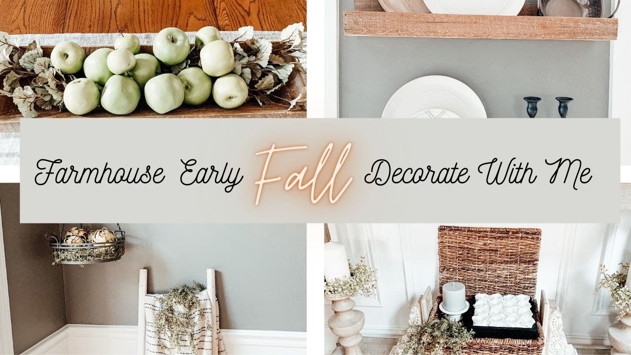 COZY FARMHOUSE EARLY FALL DECORATE WITH ME | DINING ROOM DECOR | ROSE FOREVER