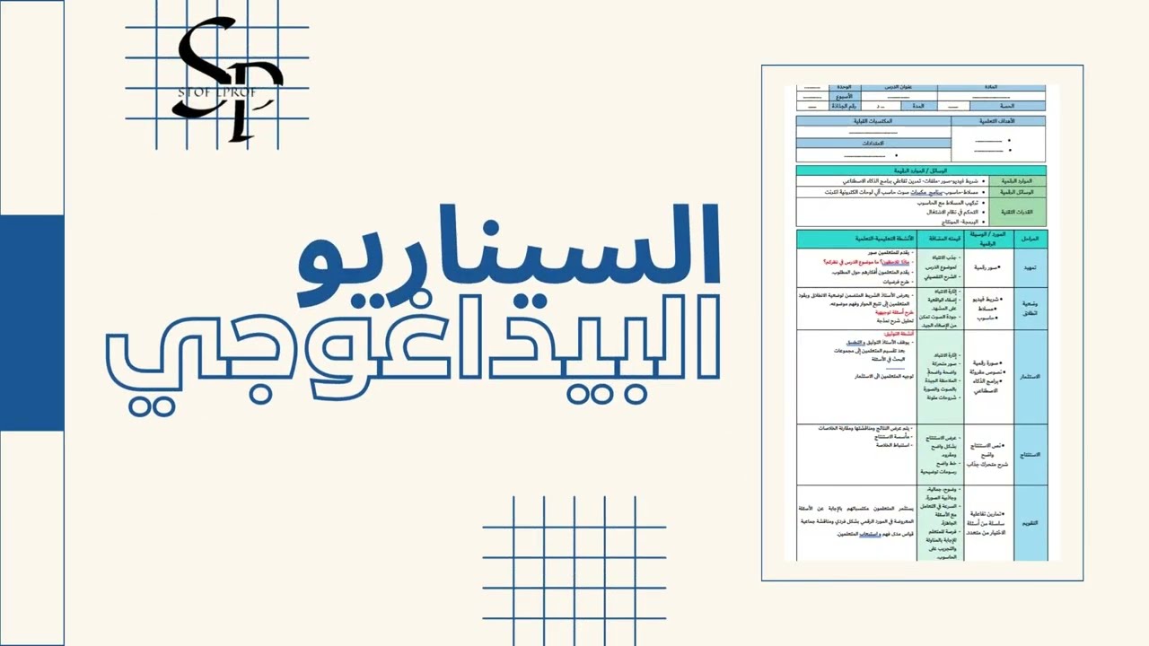 #السيناريو #البيداغوجي #الامتحان_المهني #ملخصات #تربوية #مستجدات