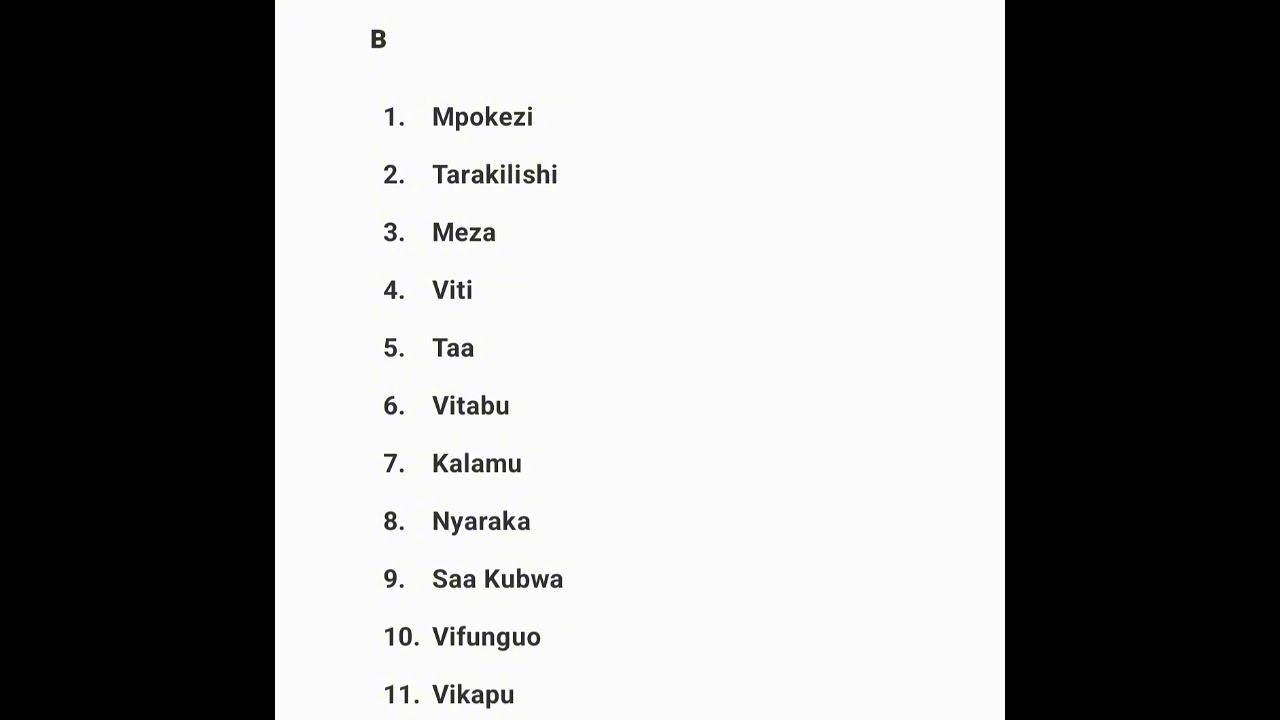 NEW SWAXILI WORDS//EREYO CUSUB EE SAWAXILI// MANENO MAPYA