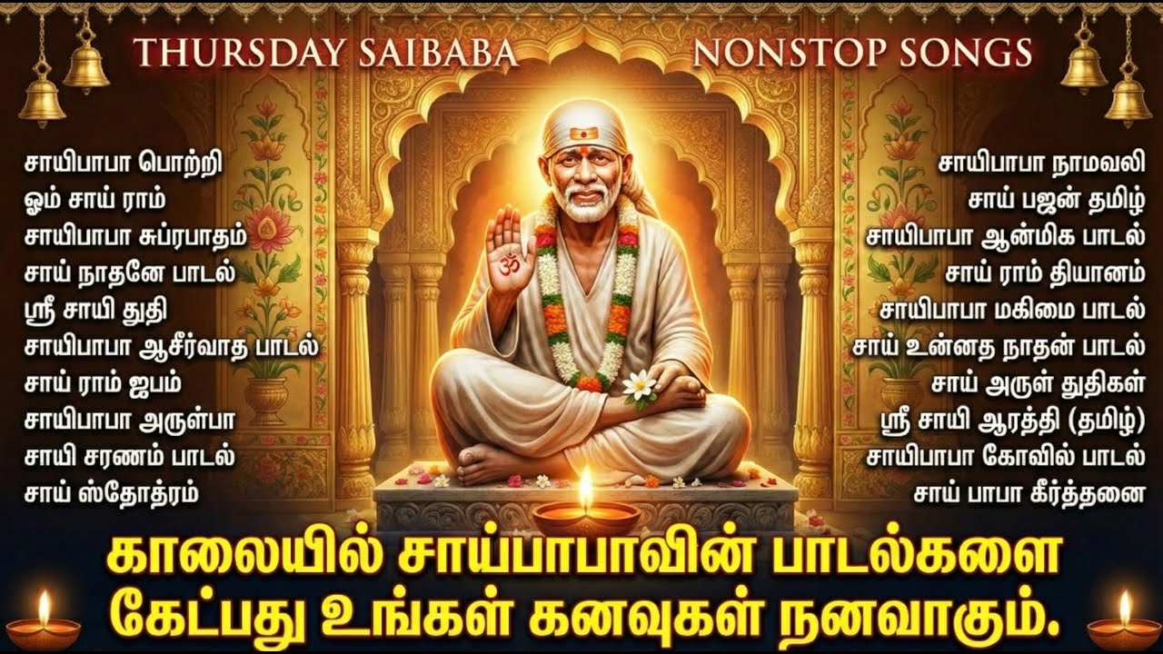 Thursday Special Shirdi Sai Baba Tamil Bhakti Songs | Popular Sai Baba Tamil Bhakti Padalgal