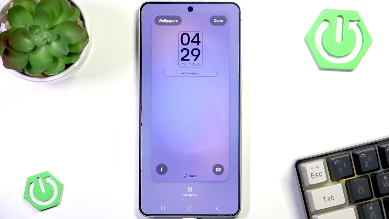 SAMSUNG Galaxy S25 &ndash; Uhr auf dem Sperrbildschirm &auml;ndern
