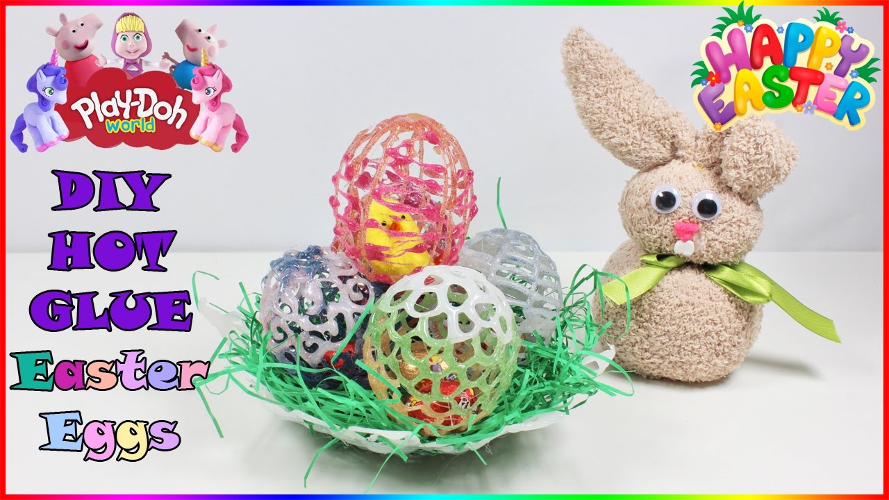 Hot Glue Easter Eggs | How To Make DIY Easter Decoration | Hot Glue Life Hacks