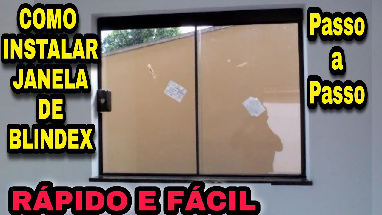 JANELA DE VIDRO TEMPERADO (BLINDEX) 2 FOLHAS - RÁPIDO, FÁCIL E LUCRATIVO.