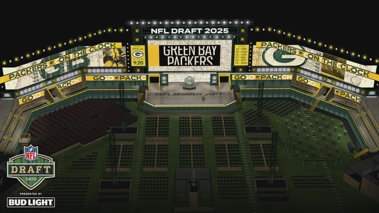 Renderings released for 2025 NFL Draft in Green Bay