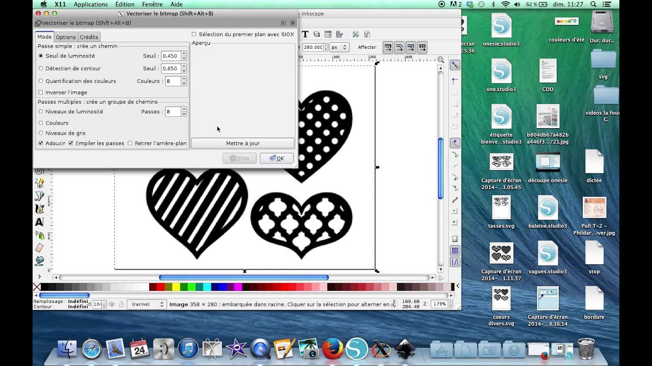 transformer vos fichiers Silhouette en SVG