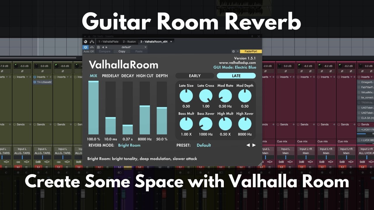 Guitar Room Reverb | Create Some Space with Valhalla Room | How to Set Up a Guitar Room Reverb