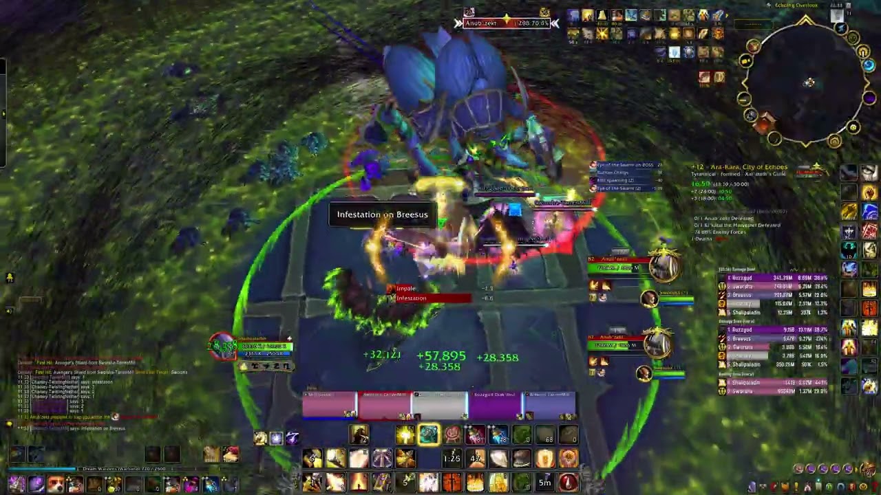 Ara-Kara City of Echoes +12 | Paladin Holy Healer | WoW The War Within Mythic M+ Gameplay