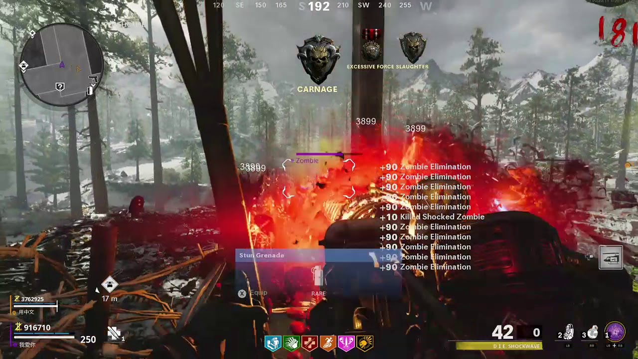 round 180 Zombies COLD WAR with the fire ring strategy
