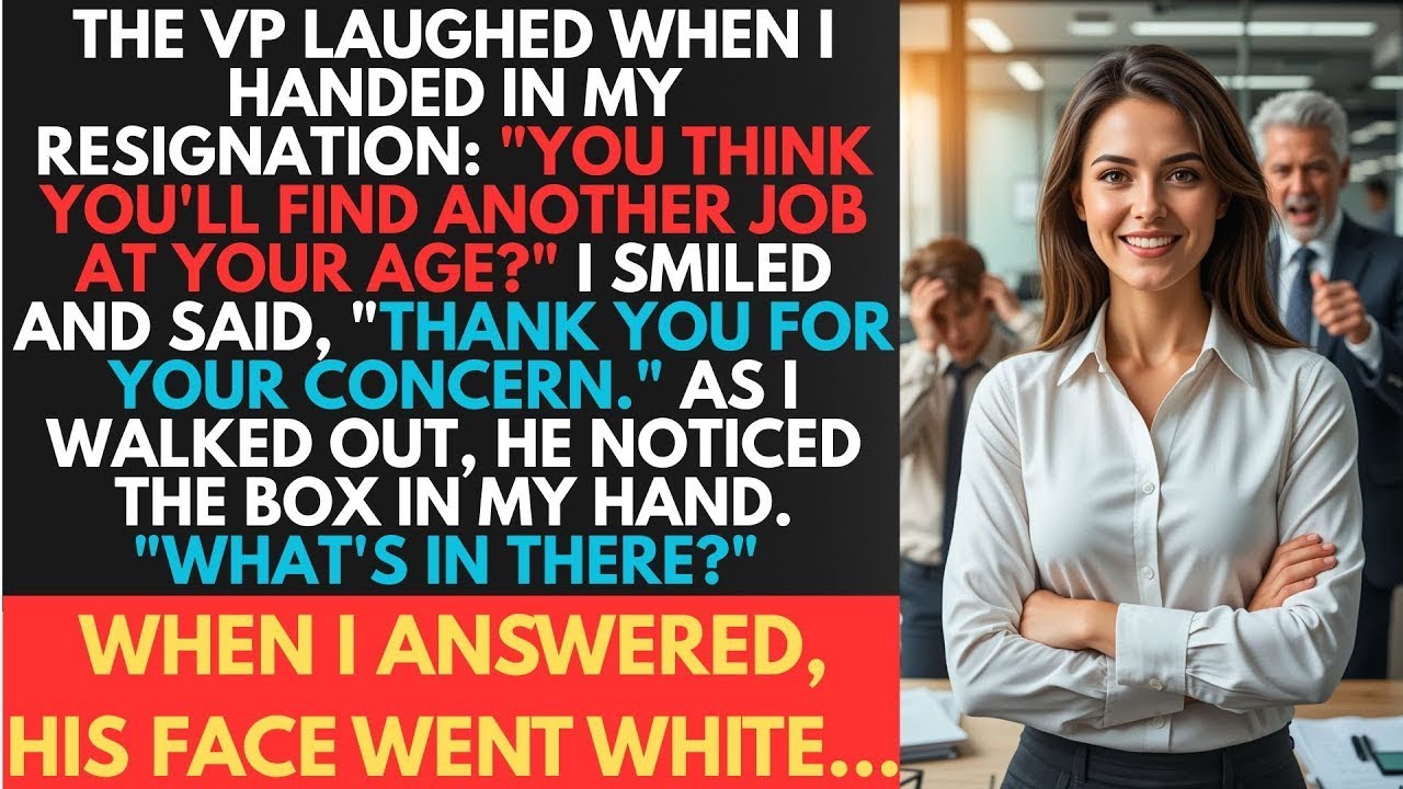 VP Laughed When He Saw My Resignation Letter — Then Froze When He Saw What I Took With Me