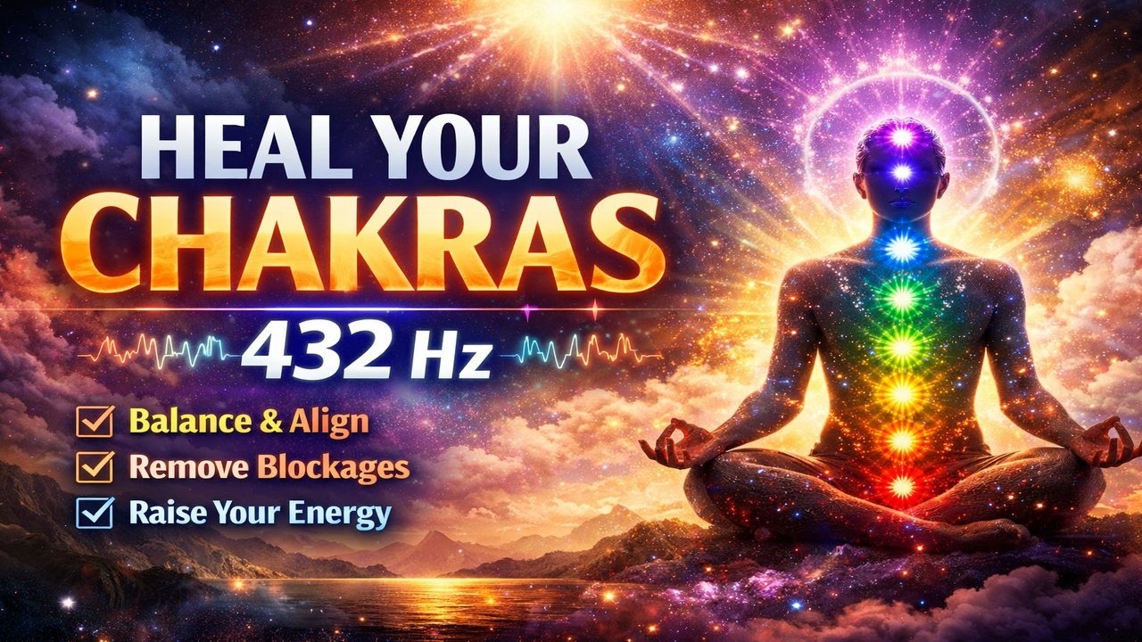 1 Hour 432Hz Healing | Chakra Cleansing, Body Awareness & Spiritual Softness #yoga