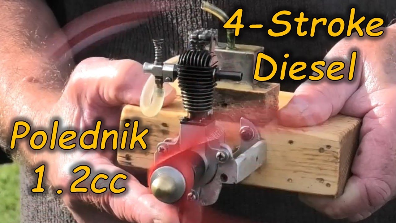 Polednik 1.2cc 4-Stroke Diesel Engine - Eccentric crankshaft Bearing for Compression Adjustment