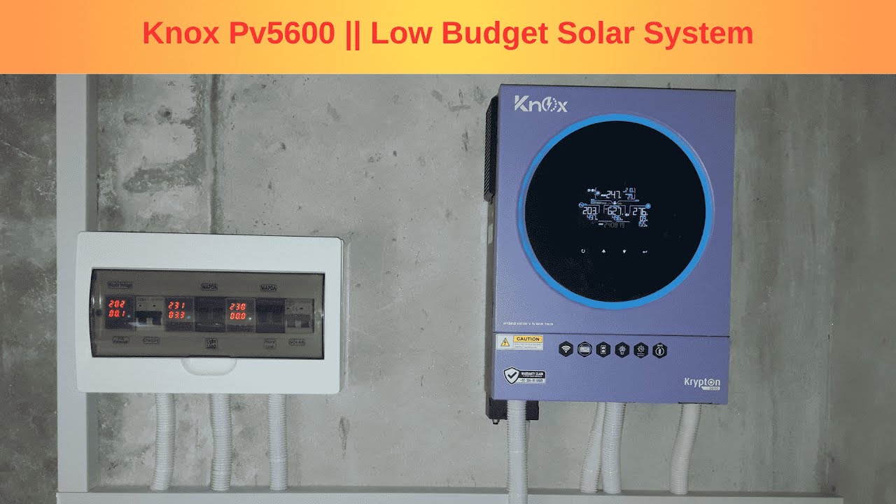 Complete Solar System Installation | Knox 4KW Pv5600 Solar Inverter.