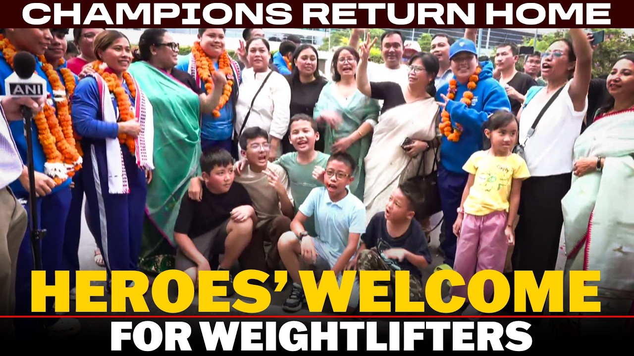 WATCH: Indian Weightlifting Team Receives Grand Welcome After Successful Commonwealth Games Campaign