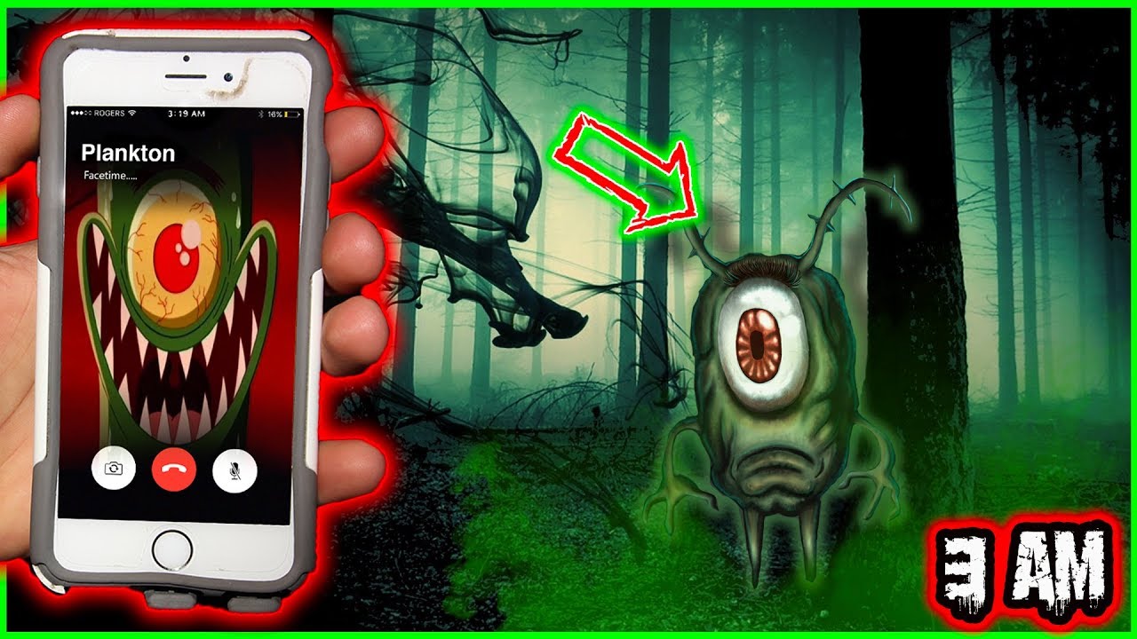 CALLING PLANKTON ON FACETIME AT 3 AM!! (ABANDONED HOUSE BY THE WATER ? CHUM BUCKET??)