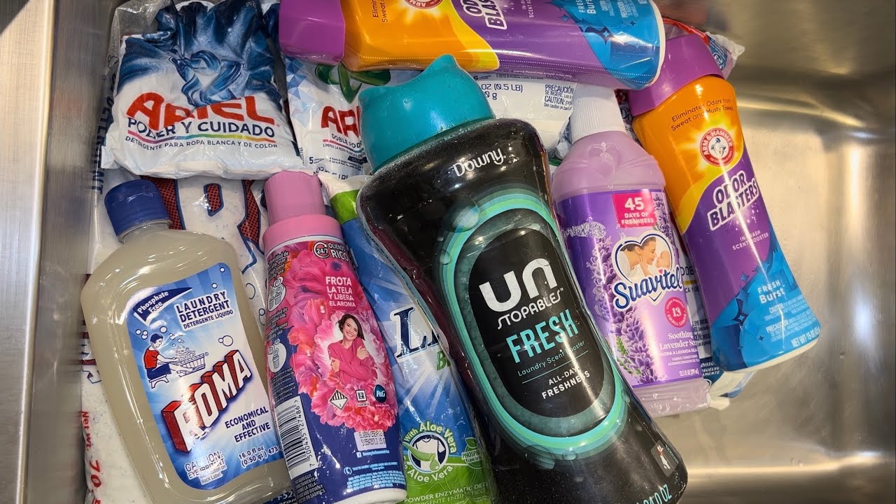 Laundry Powder Overload 🧺💘 #asmr #cleantok #laundrydetergent #oddlysatisfying 